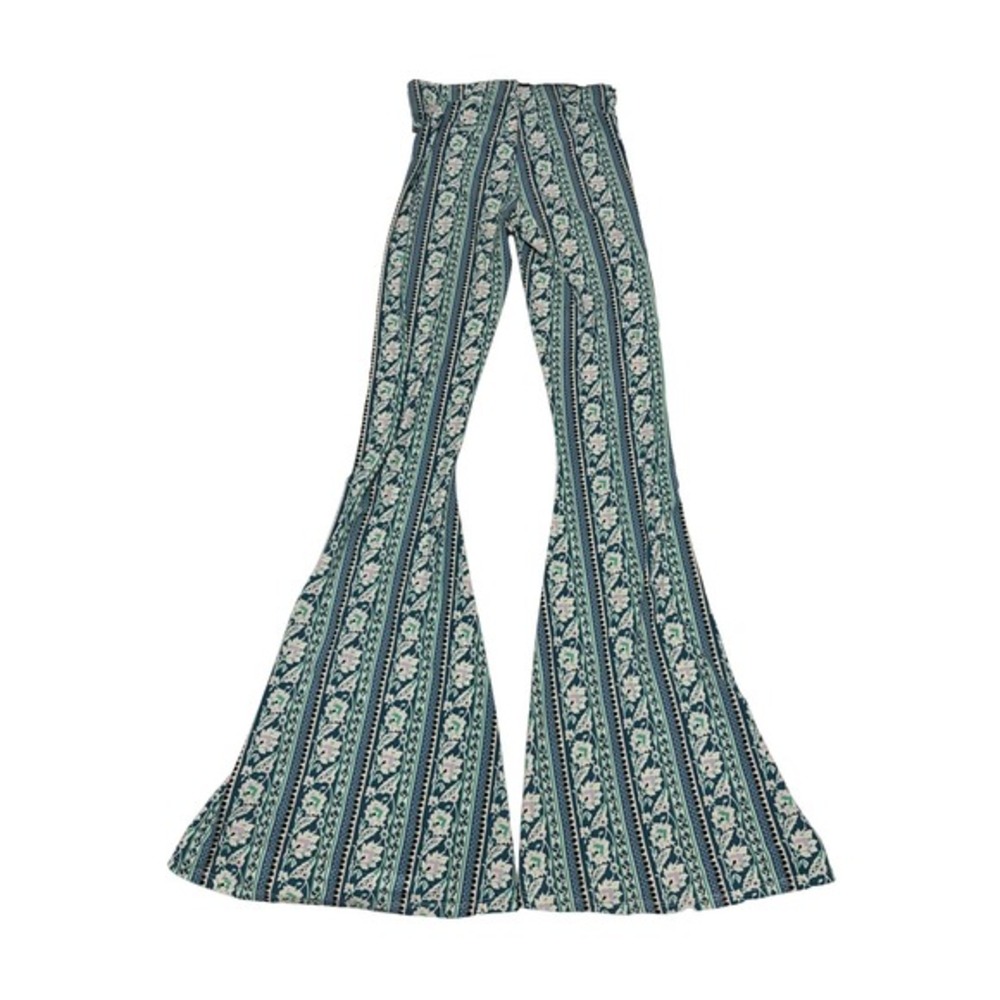 Show Me Your Mumu Flare Leg Knit Pants Womens S Festival Whimsical Boho